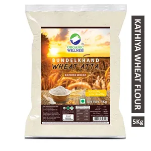 Organic Wellness Kathiya Wheat Atta – Emmer Wheat Flour – High Fiber & Diabetic Friendly – Certified Organic