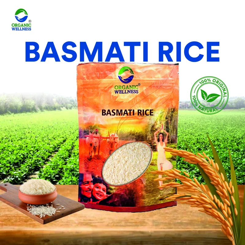 Organic Wellness Basmati Rice – Certified Organic, Long Grain – Gluten Free, Naturally Aromatic