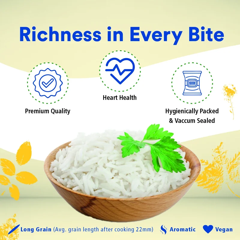 Organic Wellness Basmati Rice – Certified Organic, Long Grain – Gluten Free, Naturally Aromatic thumbnail