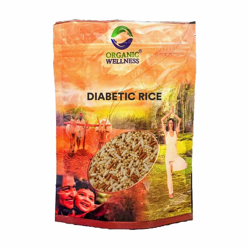 Organic Wellness Diabetic Rice – Gluten Free – High Fiber, Low Glycemic Index – Certified Organic