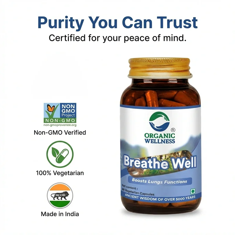 Organic Wellness Breathe Well Powder – Certified Organic – Respiratory Support – 100 g thumbnail