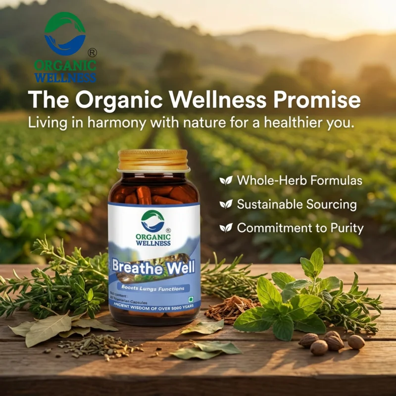 Organic Wellness Breathe Well Powder – Certified Organic – Respiratory Support – 100 g thumbnail