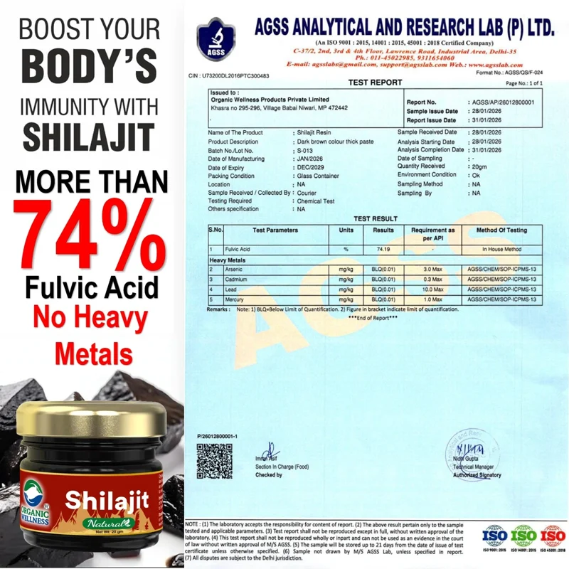 Organic Wellness Shilajit Resin – Immunity Booster – Energy & Stamina – 20 g thumbnail