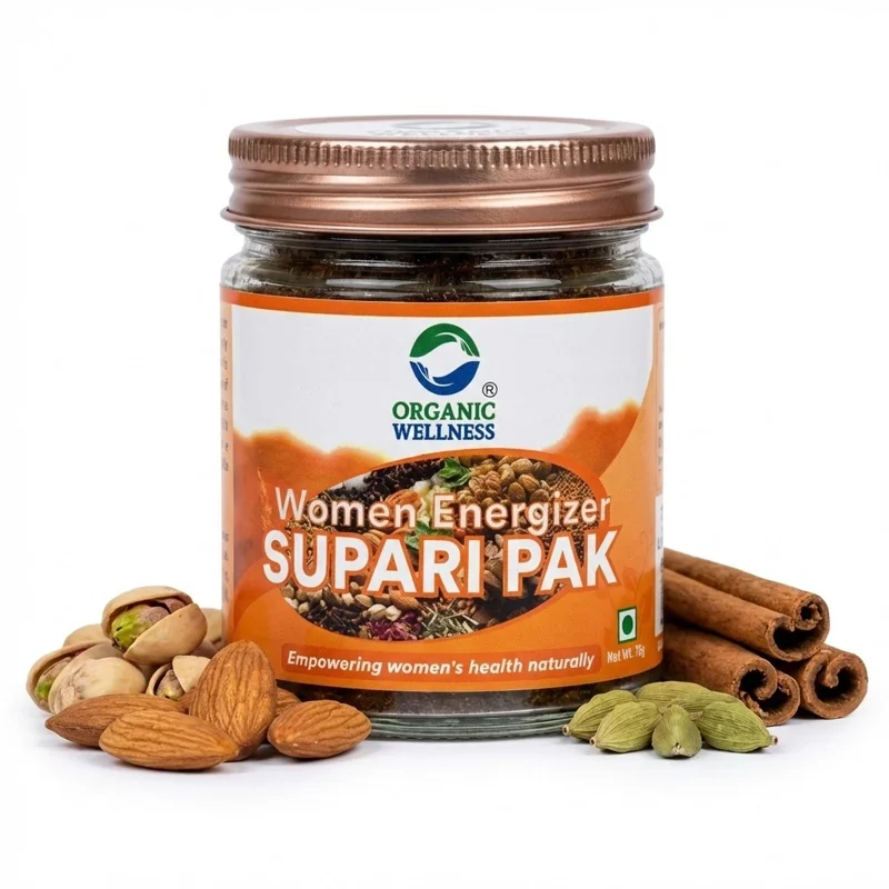 Organic Wellness Women Energizer Supari Pak – Certified Organic – Ayurvedic Women's Tonic – 75 g