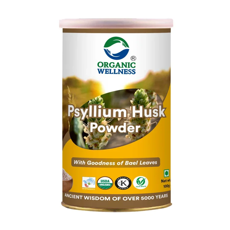 Organic Wellness Psyllium Husk (Isabgol) Powder – Digestive Fiber – 100 g