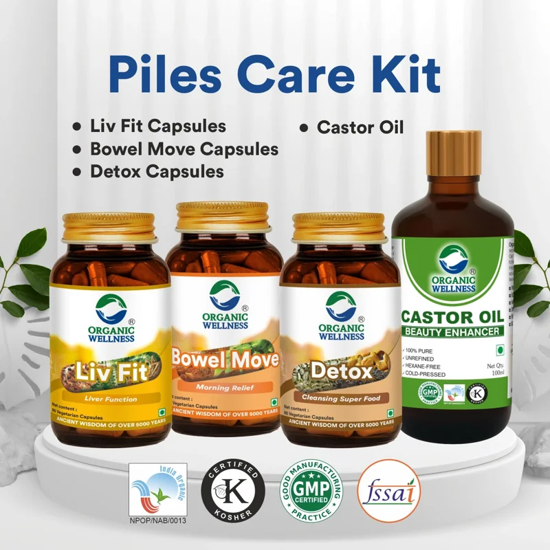Organic Wellness Piles Care Kit – Certified Organic – Digestive & Rectal Health